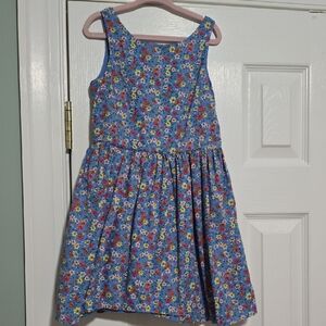 Polo by Ralph Lauren Blue Floral Tank Dress